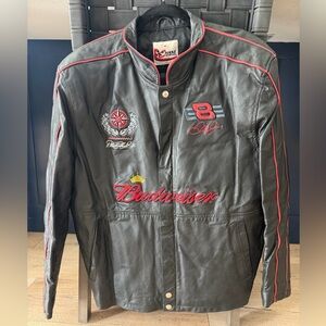 VTG Dale Earnhardt Jr Leather Budweiser Jacket Medium